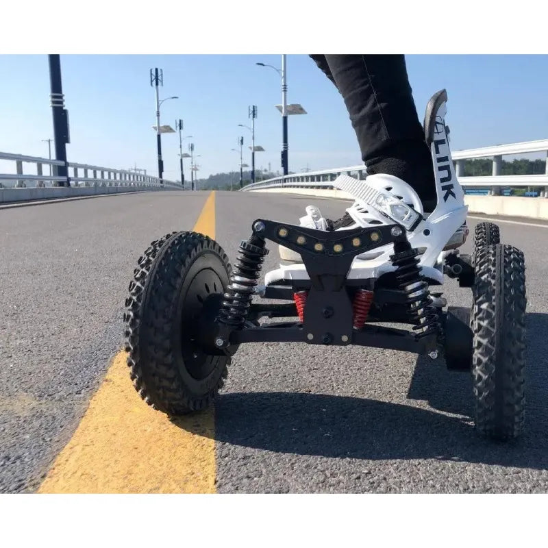 ECOMOBL M24 Pro Electric Skateboard on-road front view