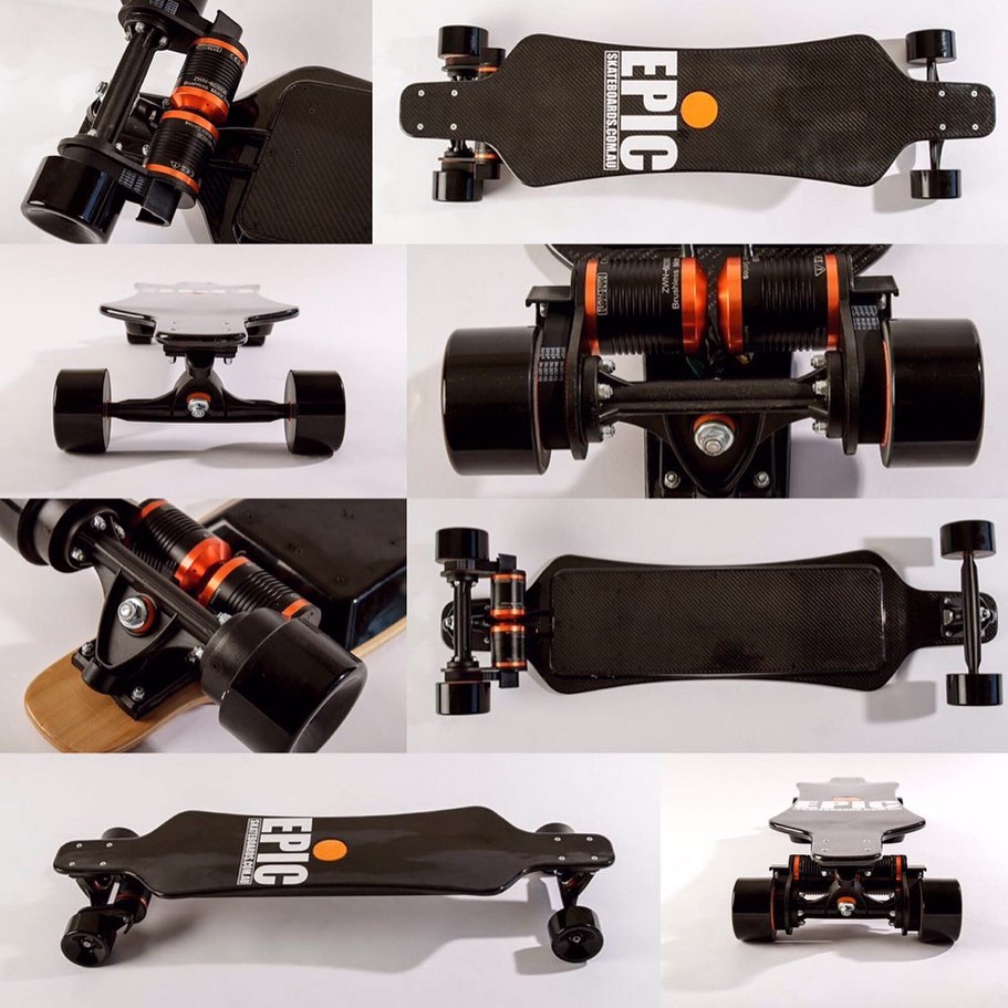 EPIC Racer 3200 Carbon Dual Pro Electric Skateboard Multi view