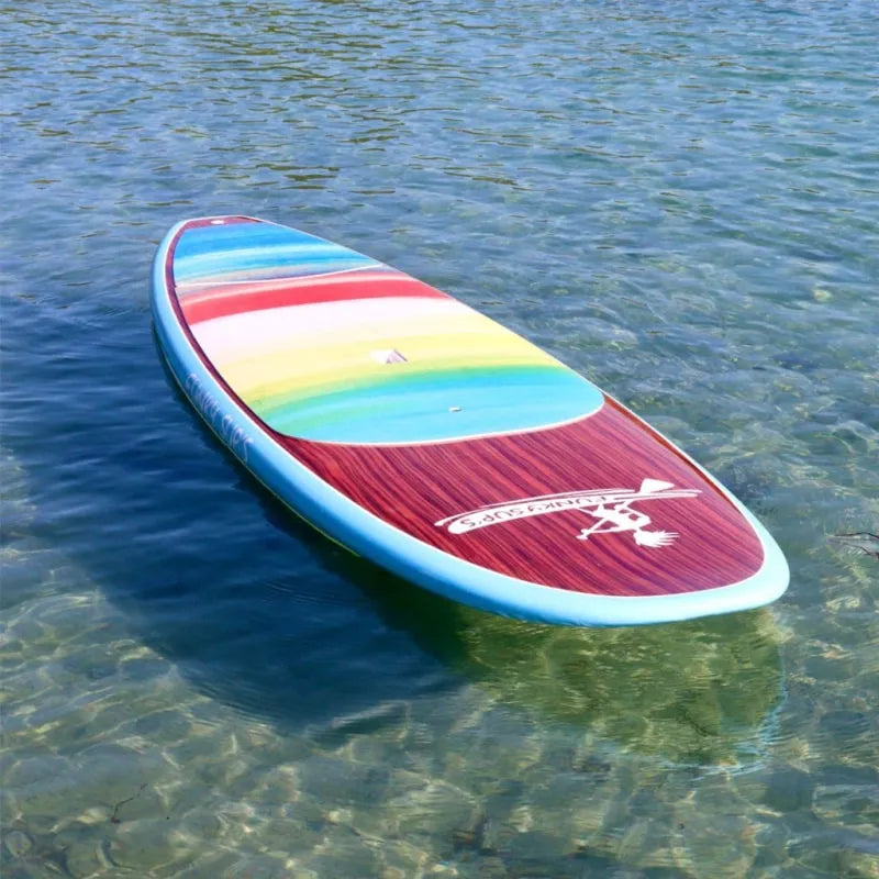 FUNKY SUPS Tutti Frutti Stand Up Paddle Board Package front angle view in water