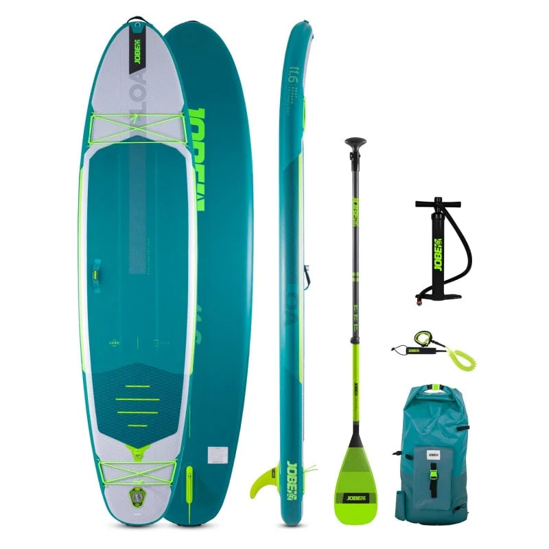 JOBE Loa 11.6 Stand Up Paddle Board Package Deck / Bottom / Rail / Paddle / Leash / Pump / Bag