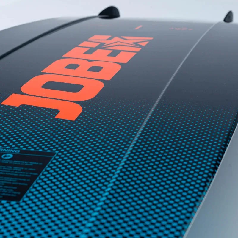 JOBE Prolix Wakeboard Bottom JOBE logo detail and fins