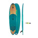 JOBE Ventura 10.6 Bamboo Stand Up Paddle Board Deck / Bottom / Rail view