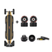 MEEPO Ninja Hurrican Bamboo Electric Skateboard Deck with At 175S Pneumatic Wheels and Tyres, Cyclone 105 x 65 Wheel Set and conversion kit