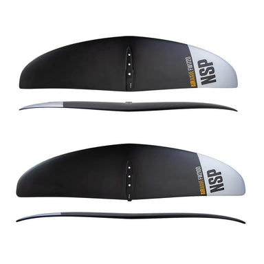 NSP Airwave Gull Series Front Wing Foil FW 1720 & FW 2100 front and profile view