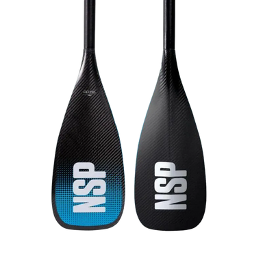NSP Allrounder 86 30% Carbon Hybrid Adjustable Paddle Blade detail "NSP" logo