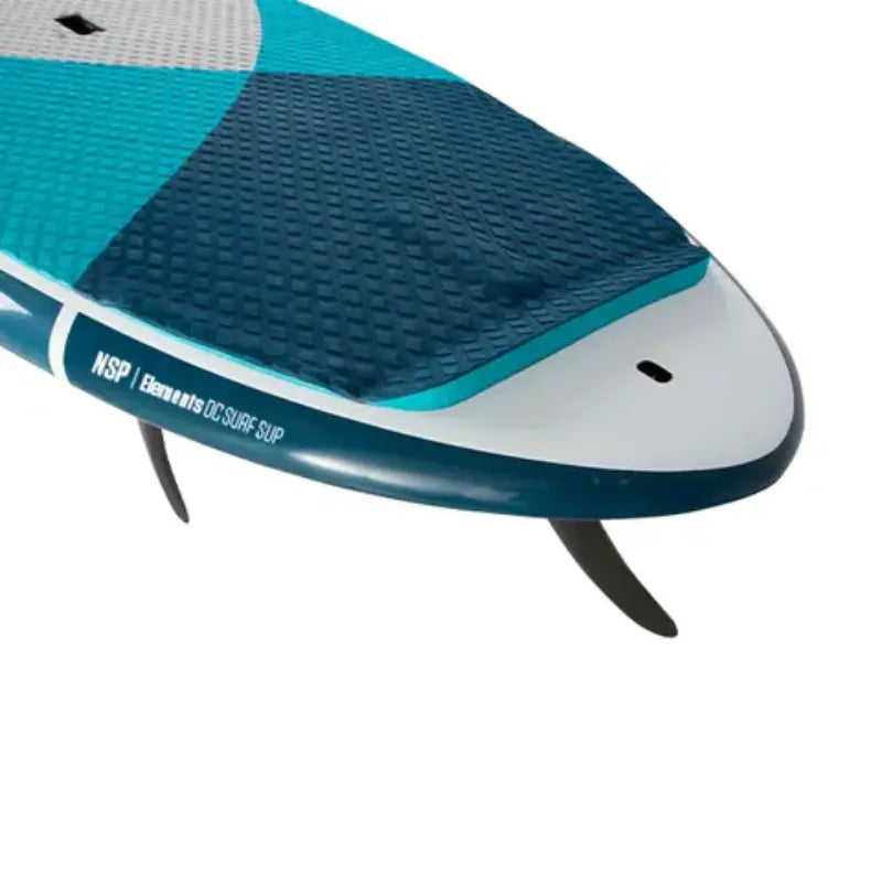 NSP DC Surf Elements Stand Up Paddle Board Wide-bodied Round Tail "NSP | Elements DC Surf SUP" logo