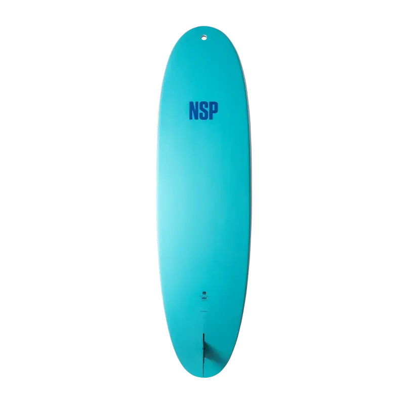 NSP HIT Cruiser Stand Up Paddle Board White Bottom (Aqua) "NSP" logo