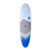 NSP HIT Cruiser Stand Up Paddle Board Blue Deck "NSP" logo EVA Deck Sail Insert Centre Ledge Handle Standing Mark Bungee Storage Round tail