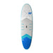 NSP HIT Cruiser Stand Up Paddle Board White Deck "NSP" logo EVA Deck Sail Insert Centre Ledge Handle Standing Mark Bungee Storage Round tail