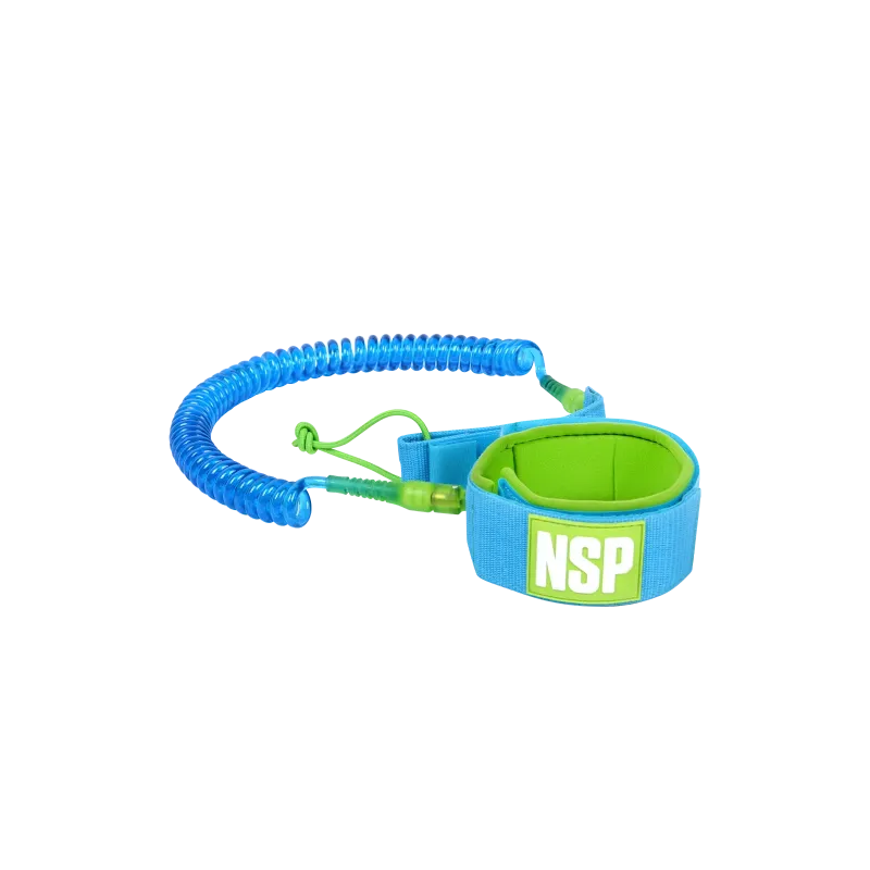 NSP SUP Coiled Leash Blue/Green