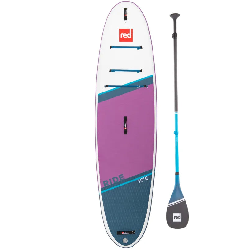 RED PADDLE Ride 9'8" iSUP Purple SE hybrid Paddle Blue