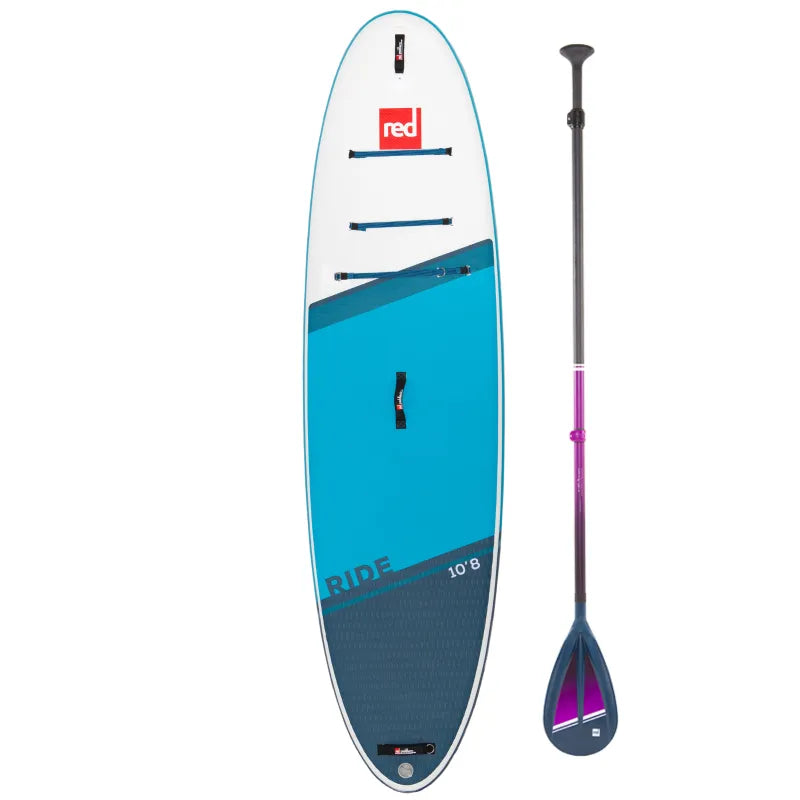 RED PADDLE Ride 10'8" iSUP Blue Tough Hybrid Paddle Purple