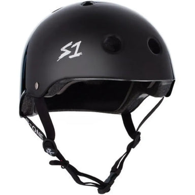 S-One Helmet Lifer in Black Matte right front angle view