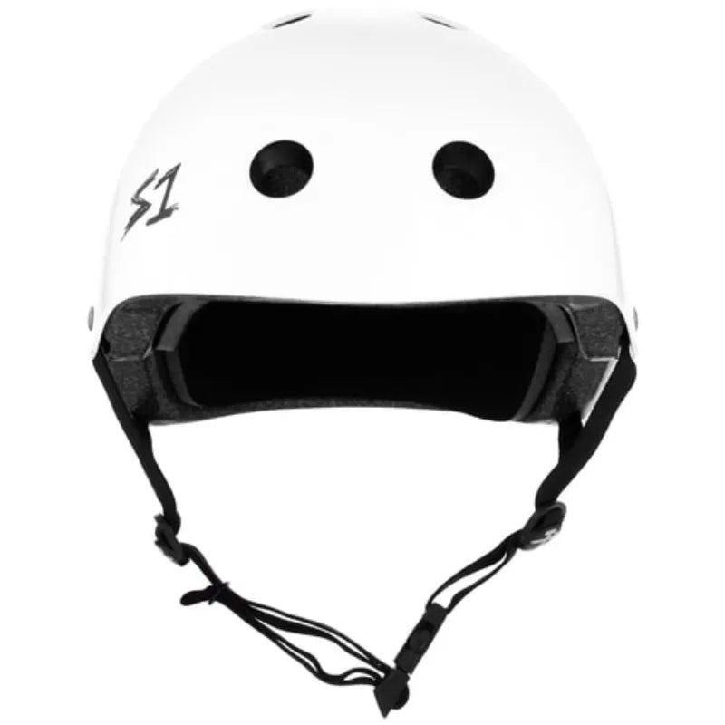 S-ONE HELMET Lifer White Gloss front view