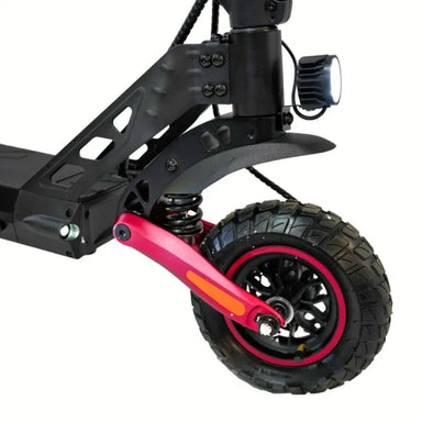 VELOZ G2 1050W All-Terrain Electric Scooter front wheel and suspension