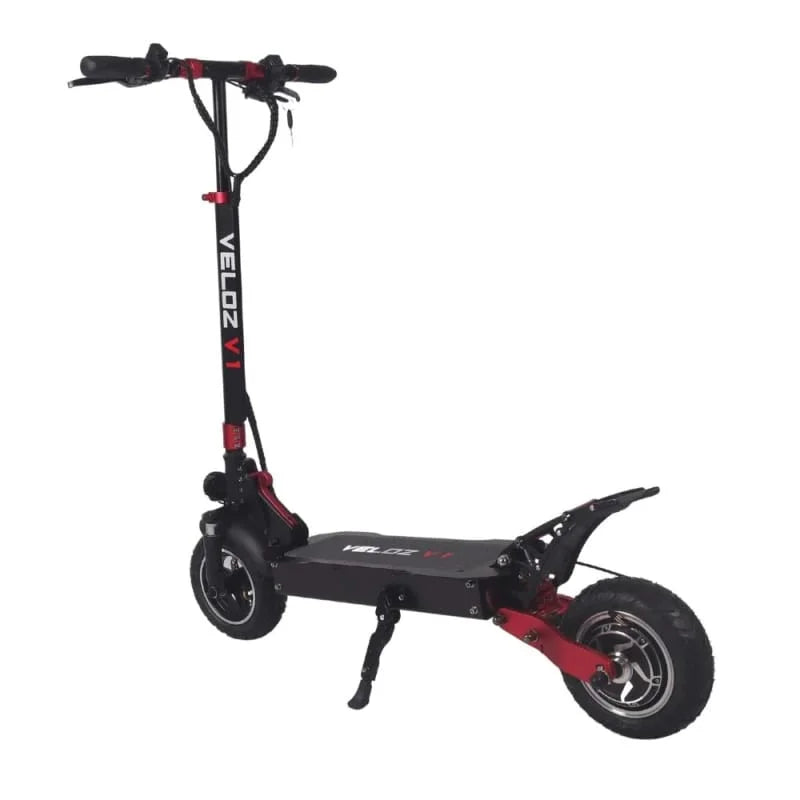 VELOZ V1 Single Motor 1200W 2022 Electric Scooter left rear angle view