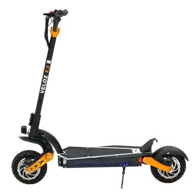 VELOZ X2 Dual Motor 2400W Electric Scooter Orange left side view
