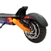 VELOZ X2 Dual Motor 2400W Electric Scooter Orange rear wheel and LED lights left angle 