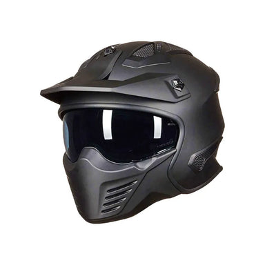 VIPPA Scorpion ILM Helmet Black Full Helmet front angle view